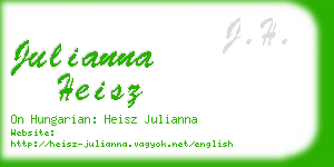 julianna heisz business card